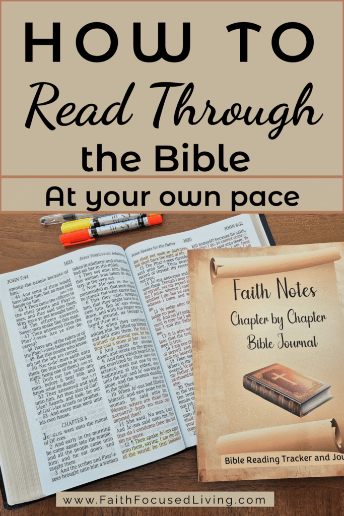 How to Read through the Bible at your own pace