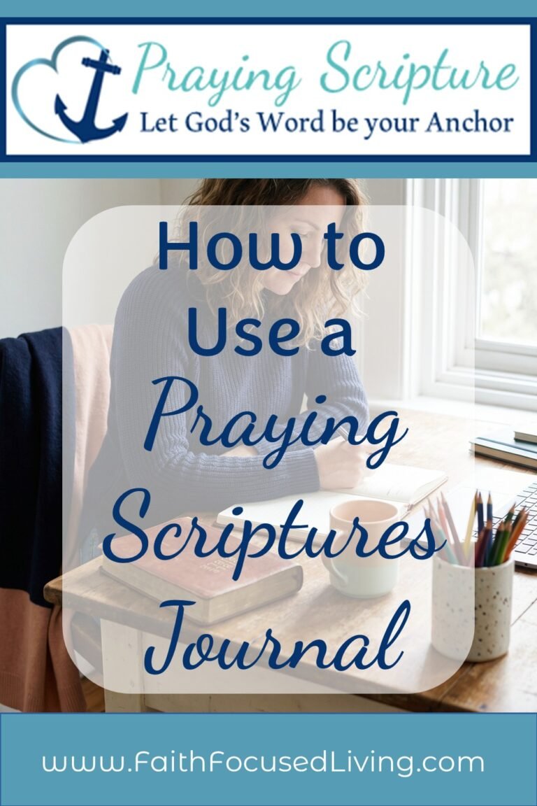 How to use a praying scriptures journal